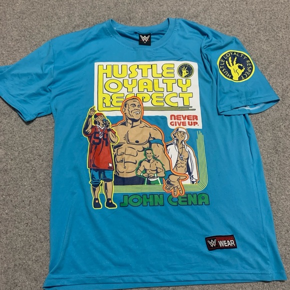 WWE John Cena Hustle Loyalty Respect Wrestling Logo T-Shirt Mens M medium - Picture 1 of 13